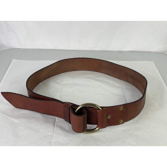 Land’s End Womens Size Large 33" - 36" Genuine Leather Boho Hippie Belt - Picture 2 of 16